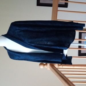 Apt 9 open front sweater cardigan with metallic threading throughout